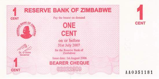 1 Cent Zimbabwe p.33 2006